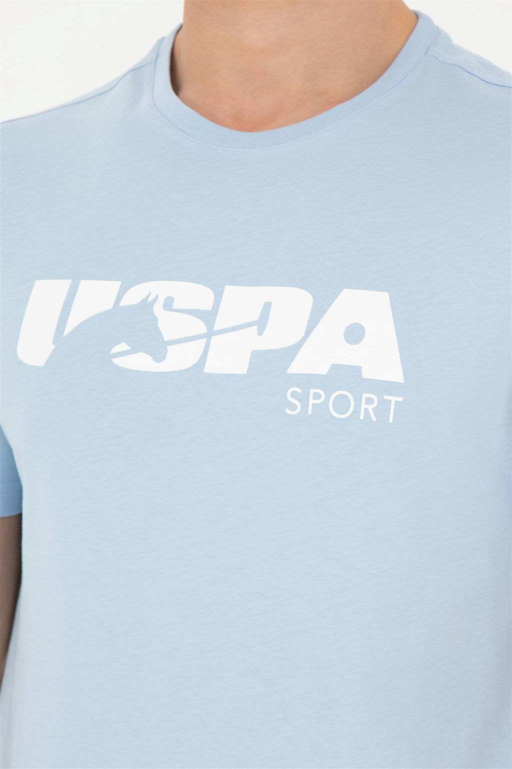 Мужская голубая футболка - U.s. polo assn фото 7