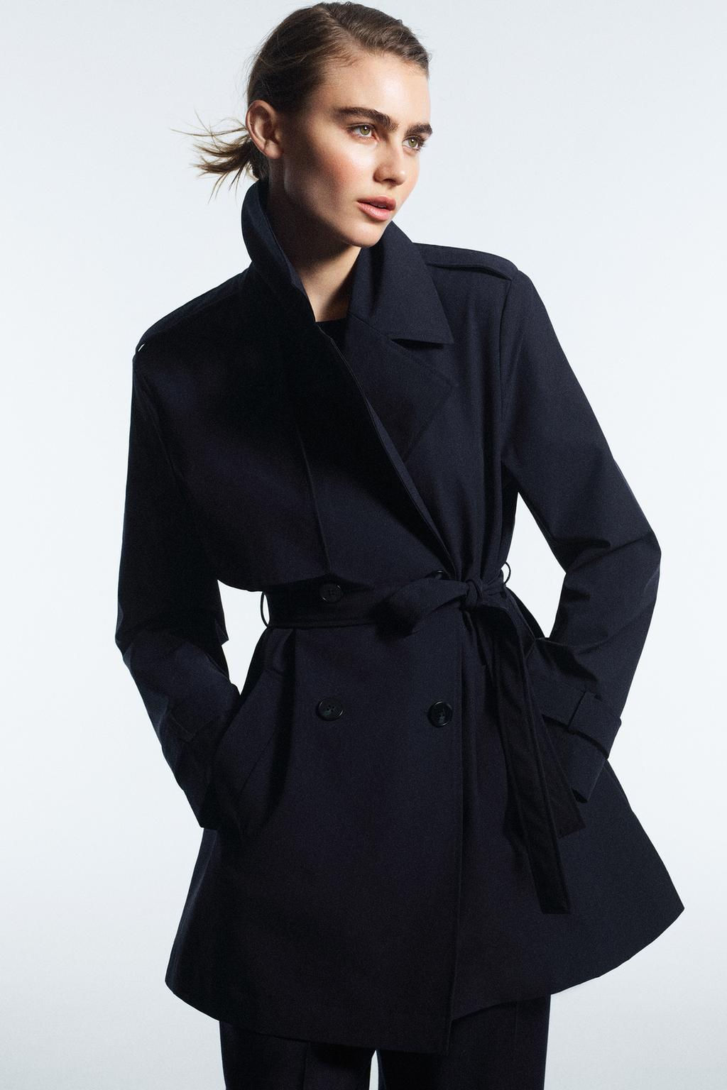SEMI-LONG TRENCH COAT WITH BELT