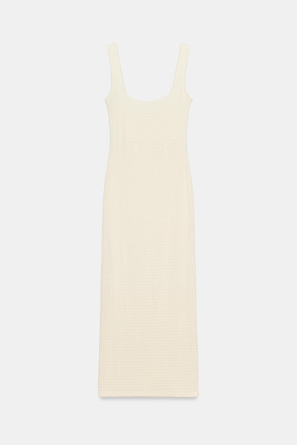 VESTIDO MIDI TEXTURA / Crudo - Zara фото 4