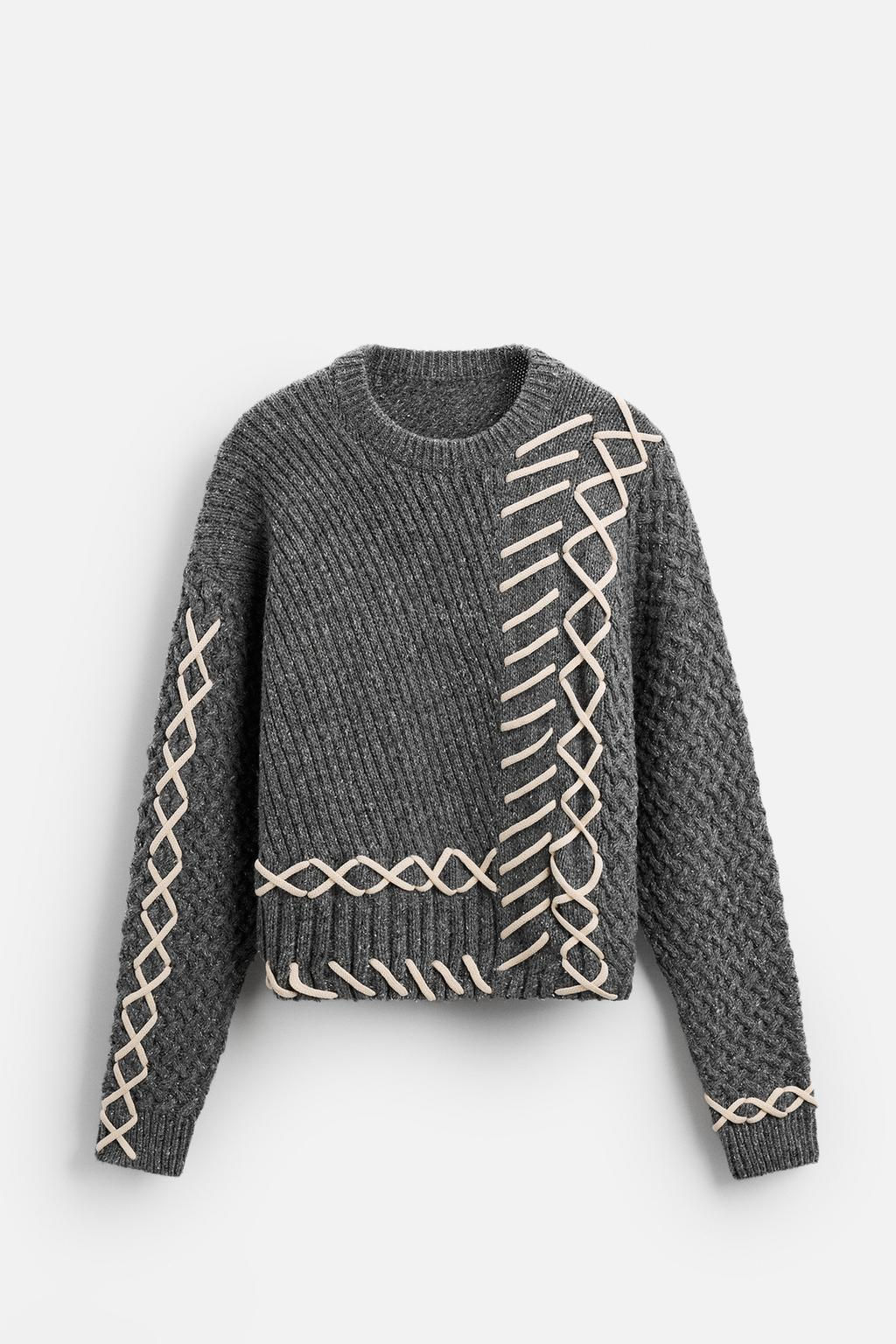 LIMITED EDITION SWEATER WITH CONTRAST TRIMS - Zara фото 7