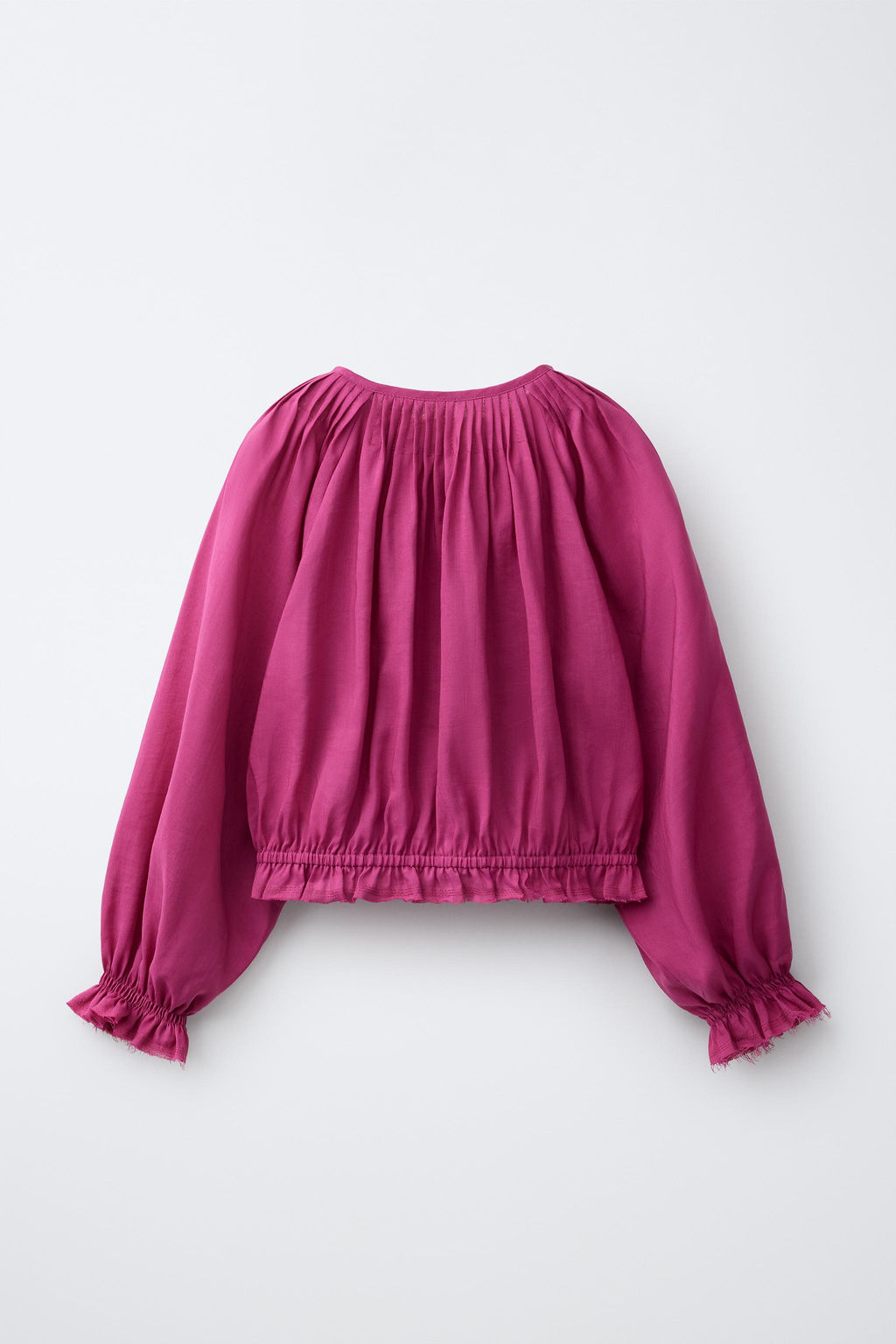BLUSA JARETAS CON RAMIO / Frambuesa - Zara фото 3
