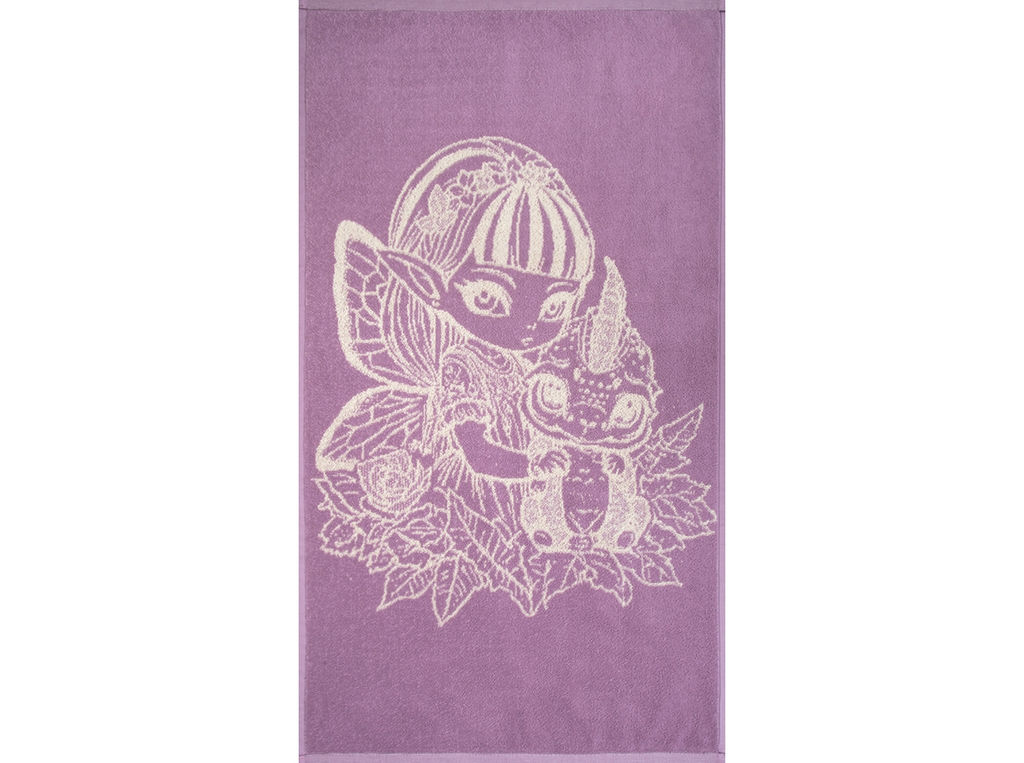 6с103.412ж1 Эльфийка (орхидея) Полотенце махровое 50х90см