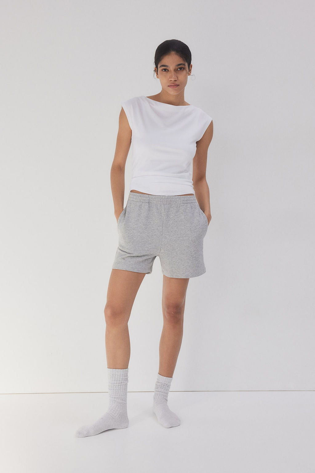 Pantalon corto en sudadera - H&m фото 2