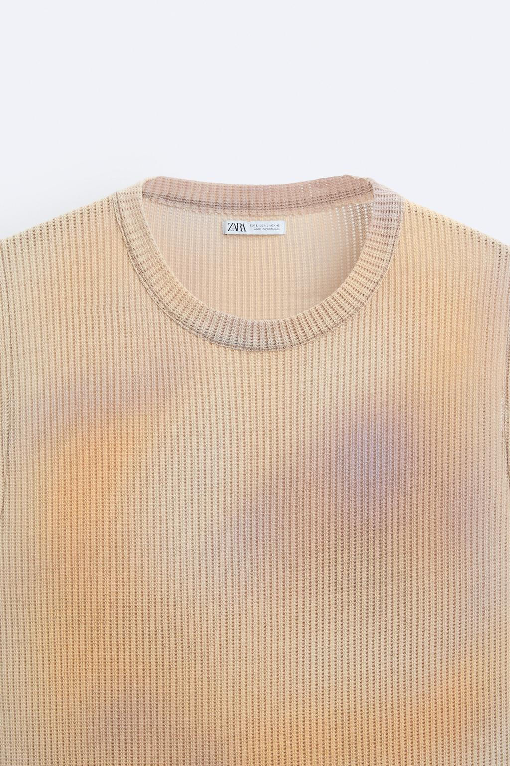 OMBRE PRINT KNIT T-SHIRT - Zara фото 8