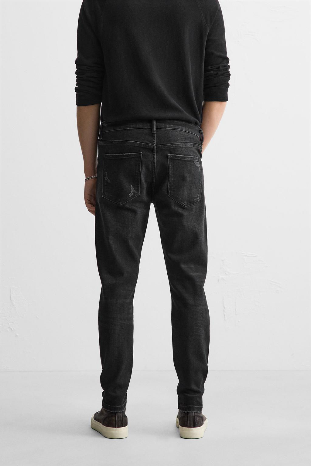 RIPPED SKINNY FIT JEANS - Zara фото 33