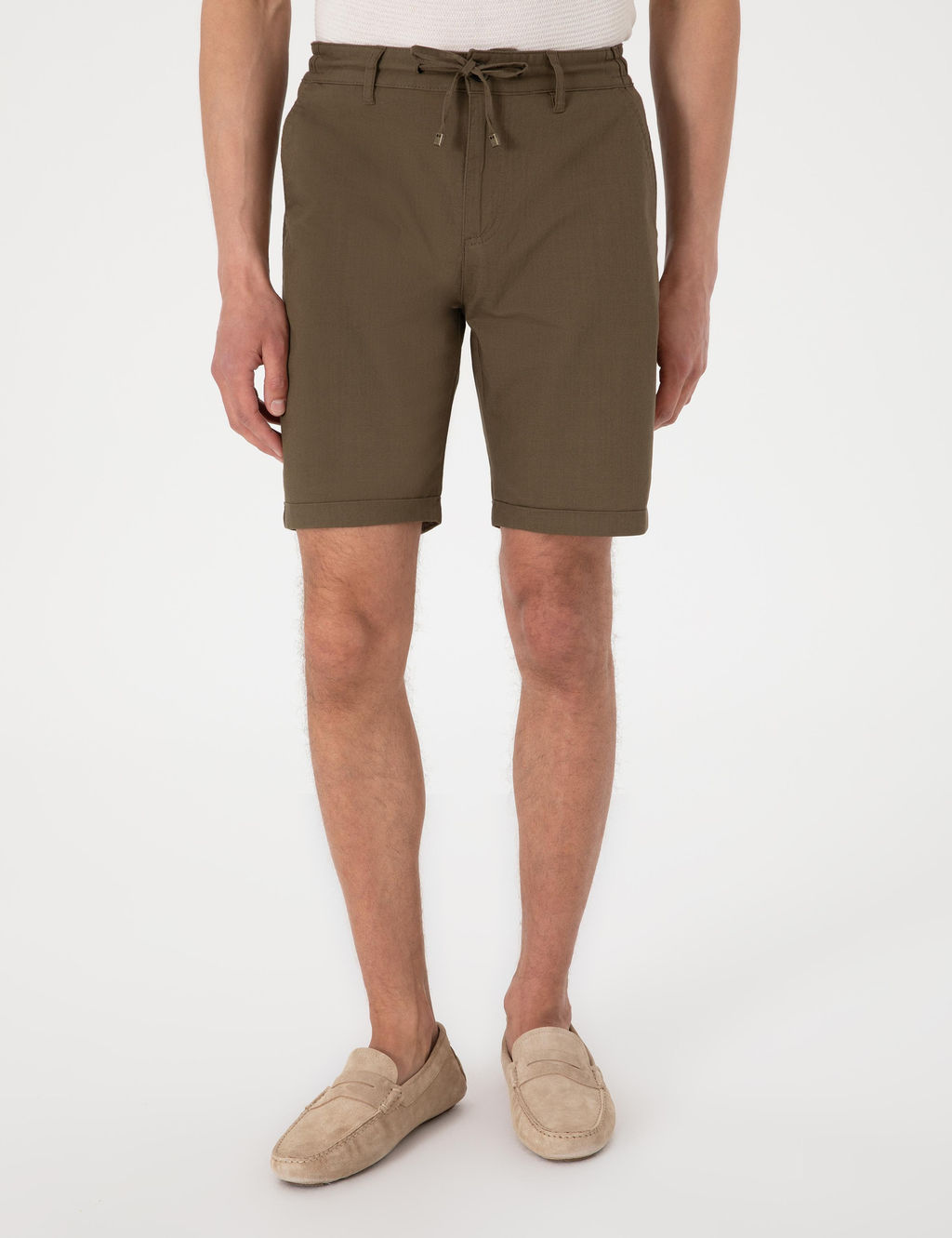 Haki Slim Fit Beli Lastikli Ba_c_kl_ Dokuma _ort - Pierre cardin фото 2