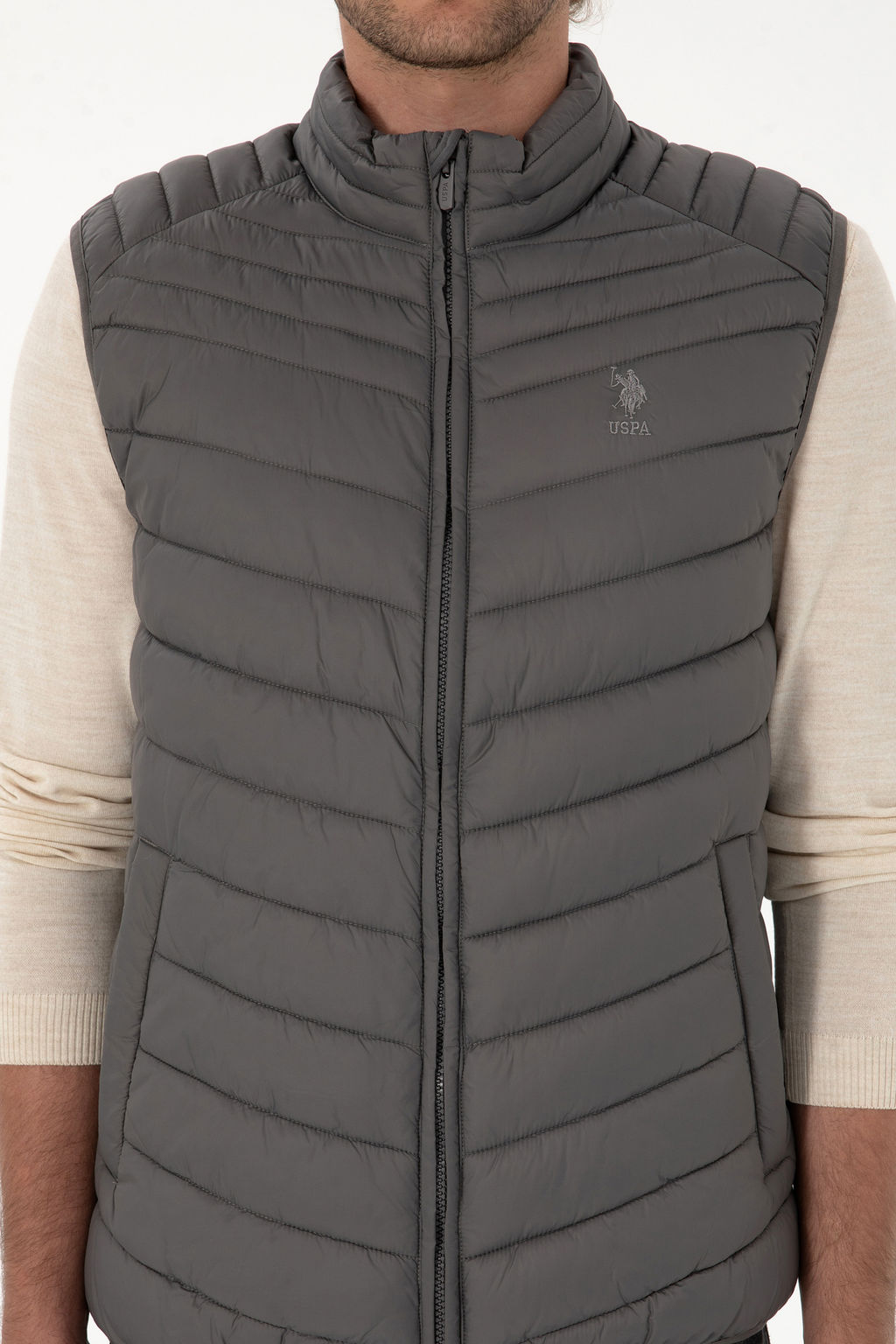 Erkek Gri Yelek - U.s. polo assn фото 6