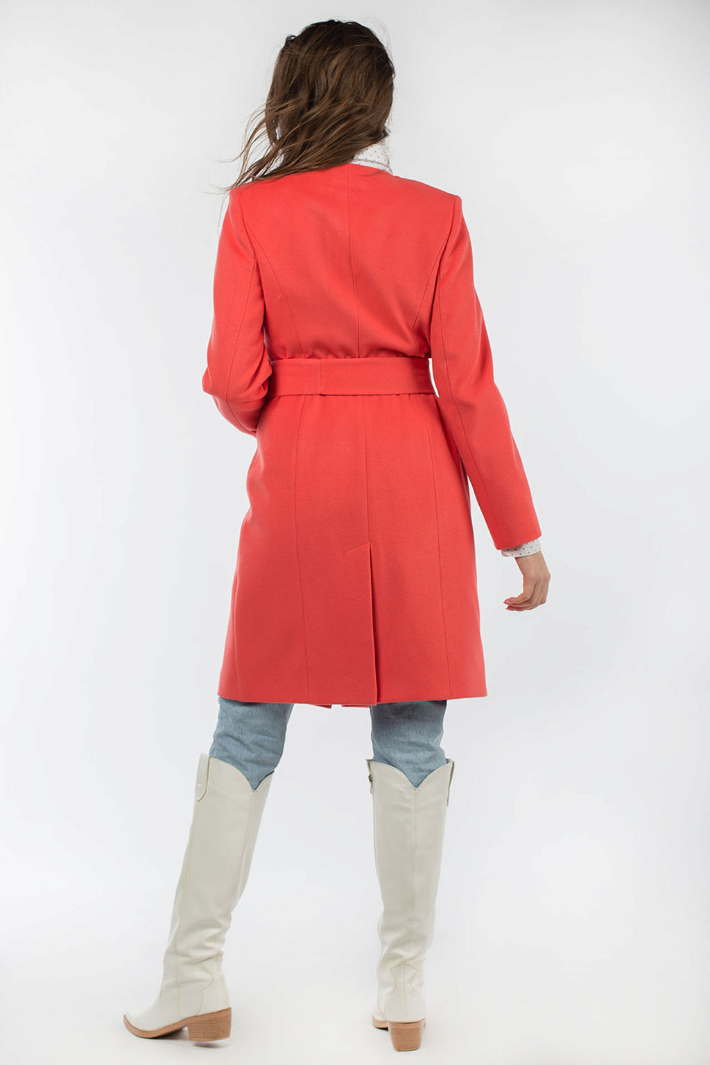 Пальто женское демисезонное (пояс) - Империя пальто фото 5