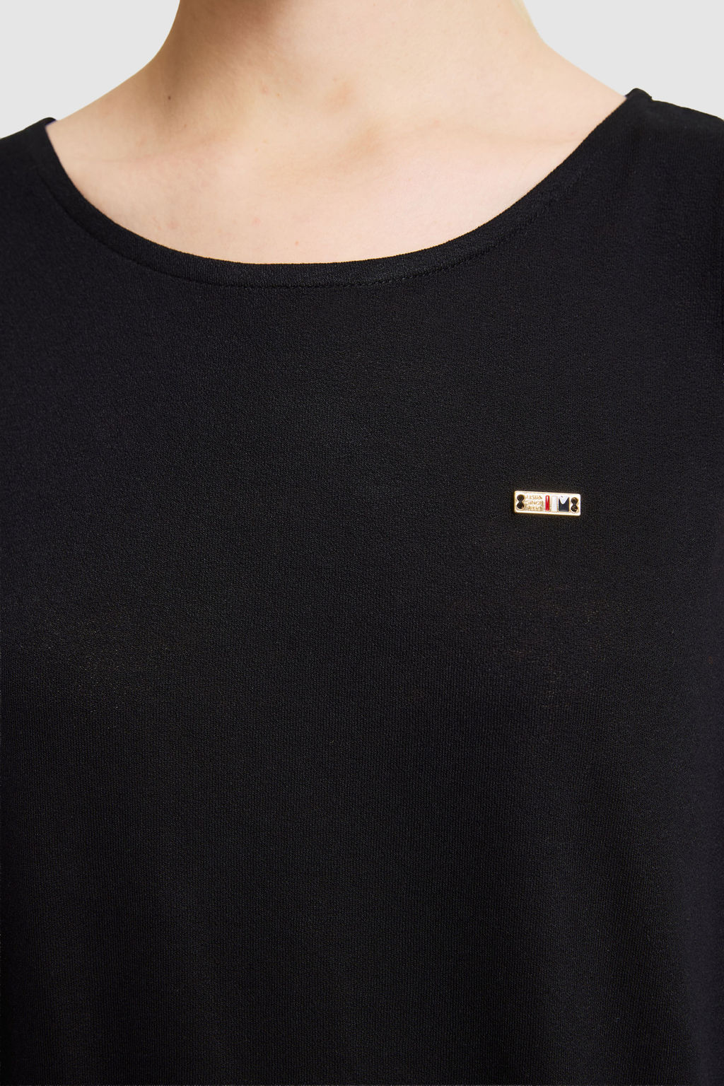 Kad_n Siyah Bisiklet Yaka Basic Ti__rt - U.s. polo assn фото 6