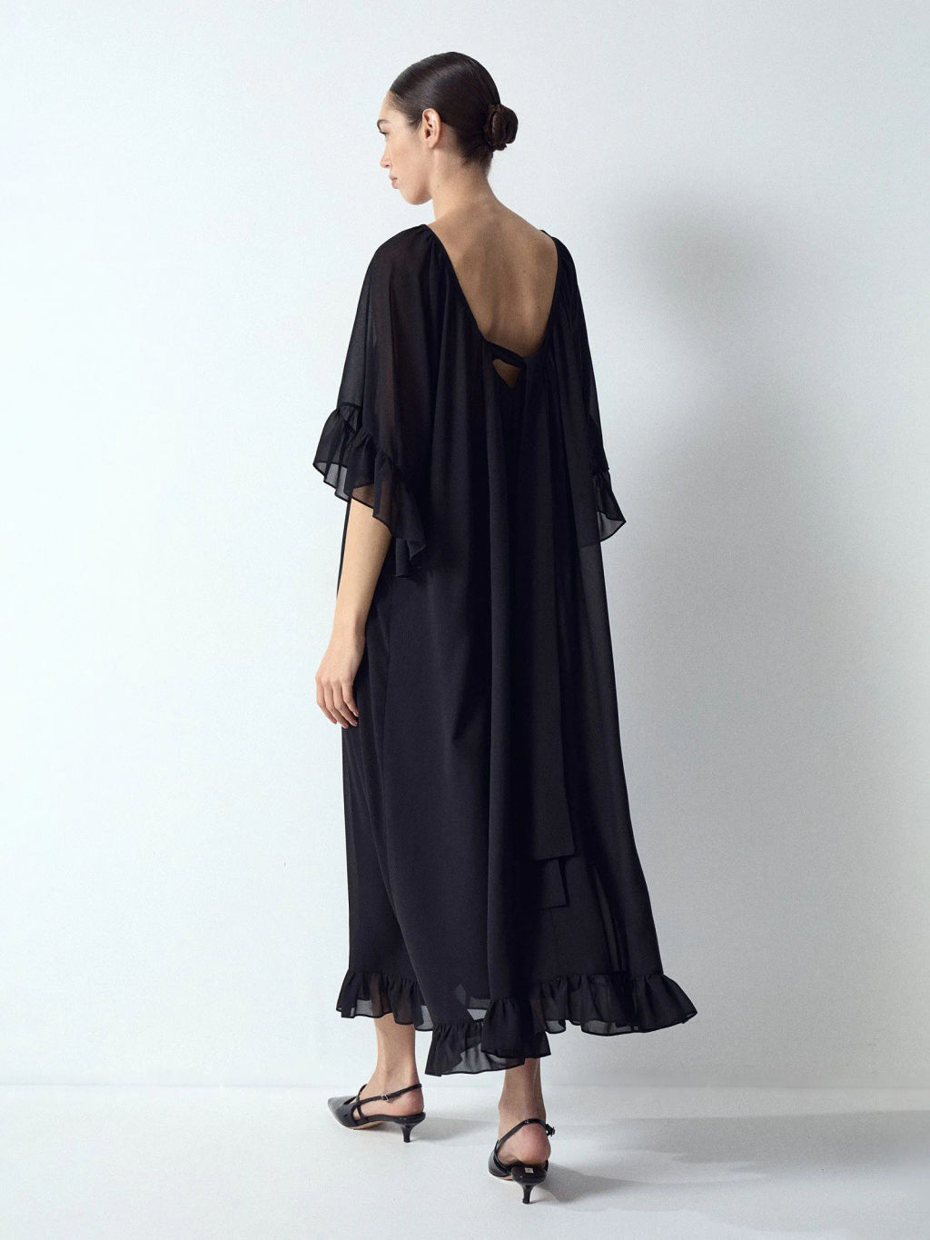 EMKA // Платье миди из шифона  фото 2