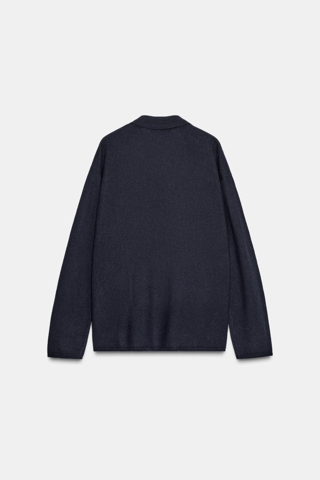 OVERSIZED EXTRA SOFT 100% WOOL POLO CARDIGAN - Zara фото 7