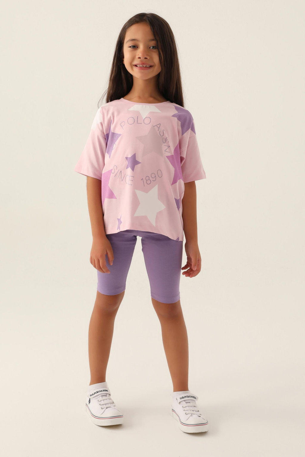 Пижамный комплект пудрово-розового цвета для девочки - U.s. polo assn фото 6