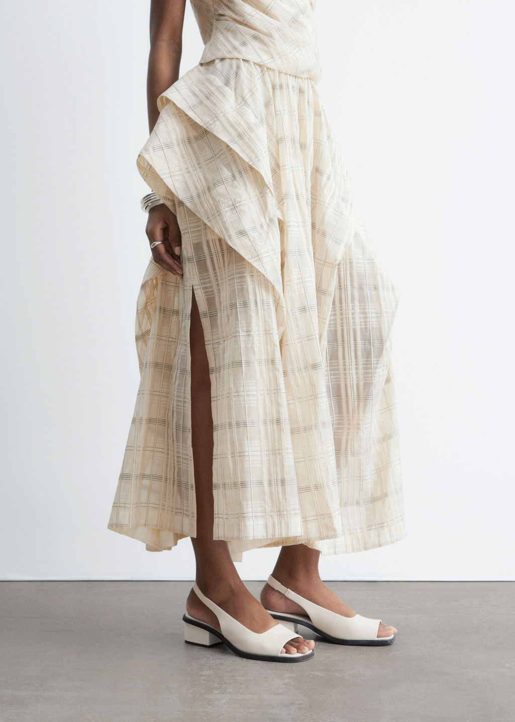 Falda midi fruncida - H&m фото 6