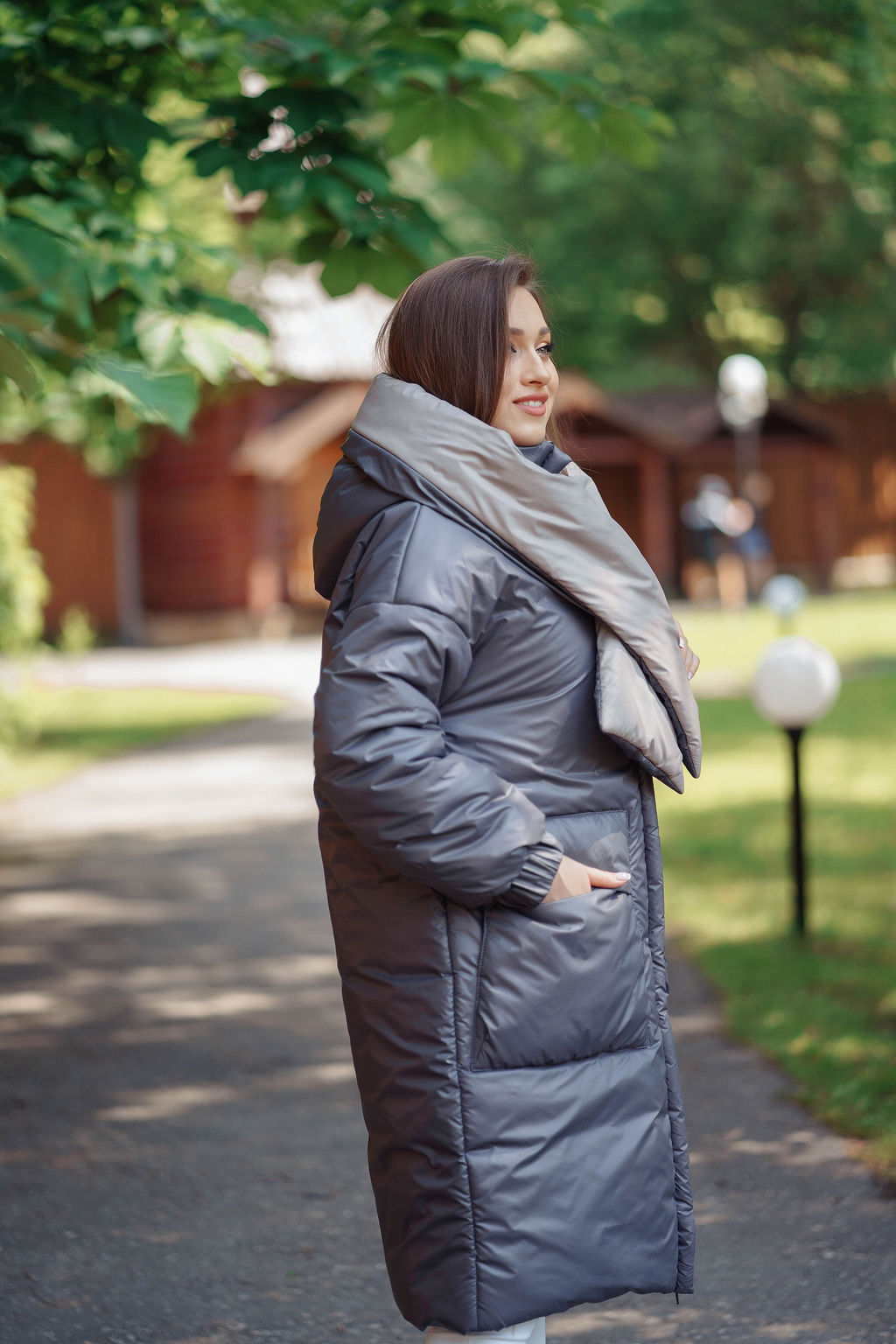 Куртка женская зимняя 22600 (черный/какао) - Kankan фото 19