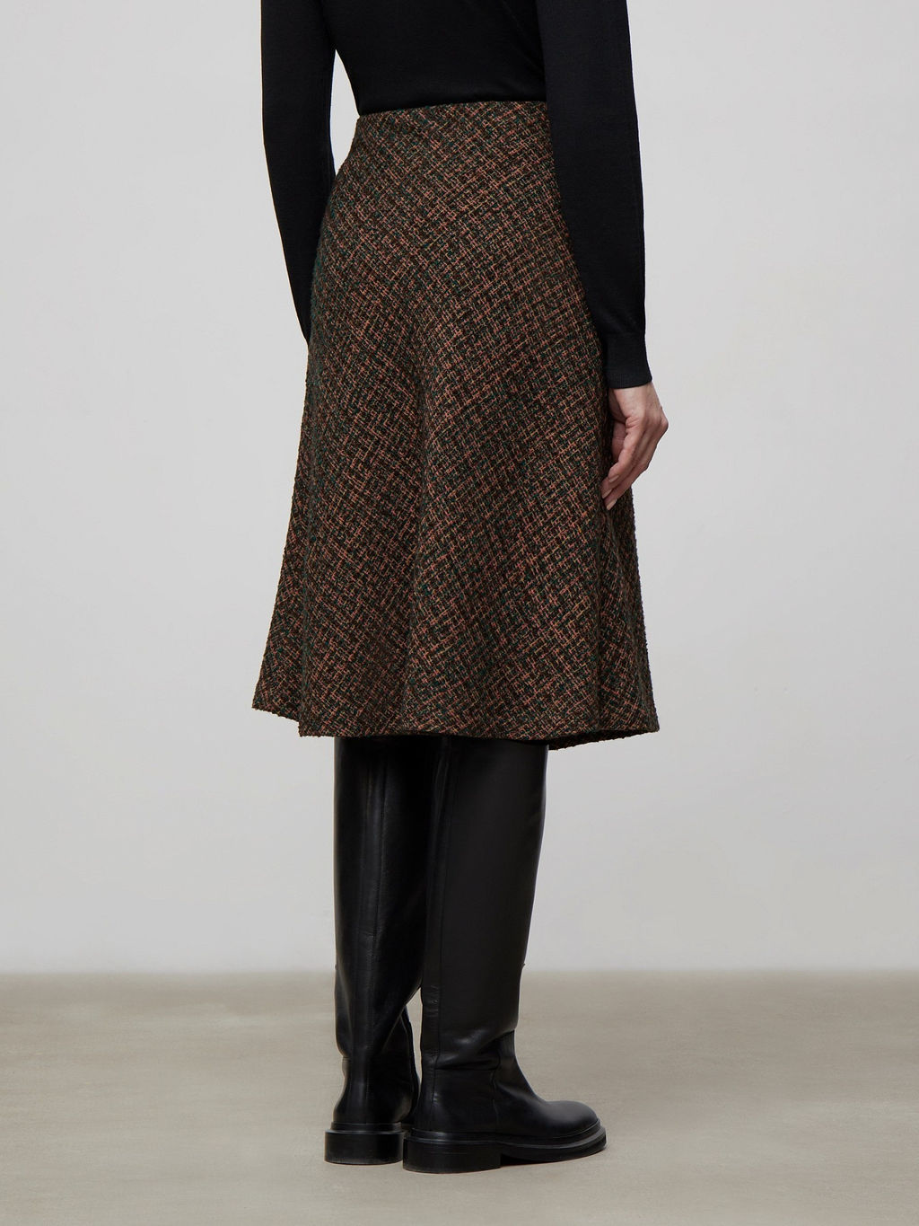 Юбка а-силуэта из твида S988/rory - Emka фото 4