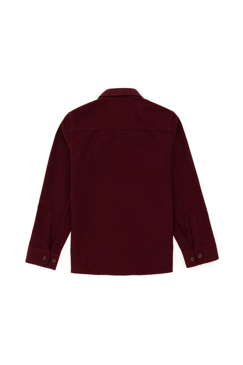 Бордовая базовая рубашка с длинным рукавом для мальчика - U.s. polo assn фото 2