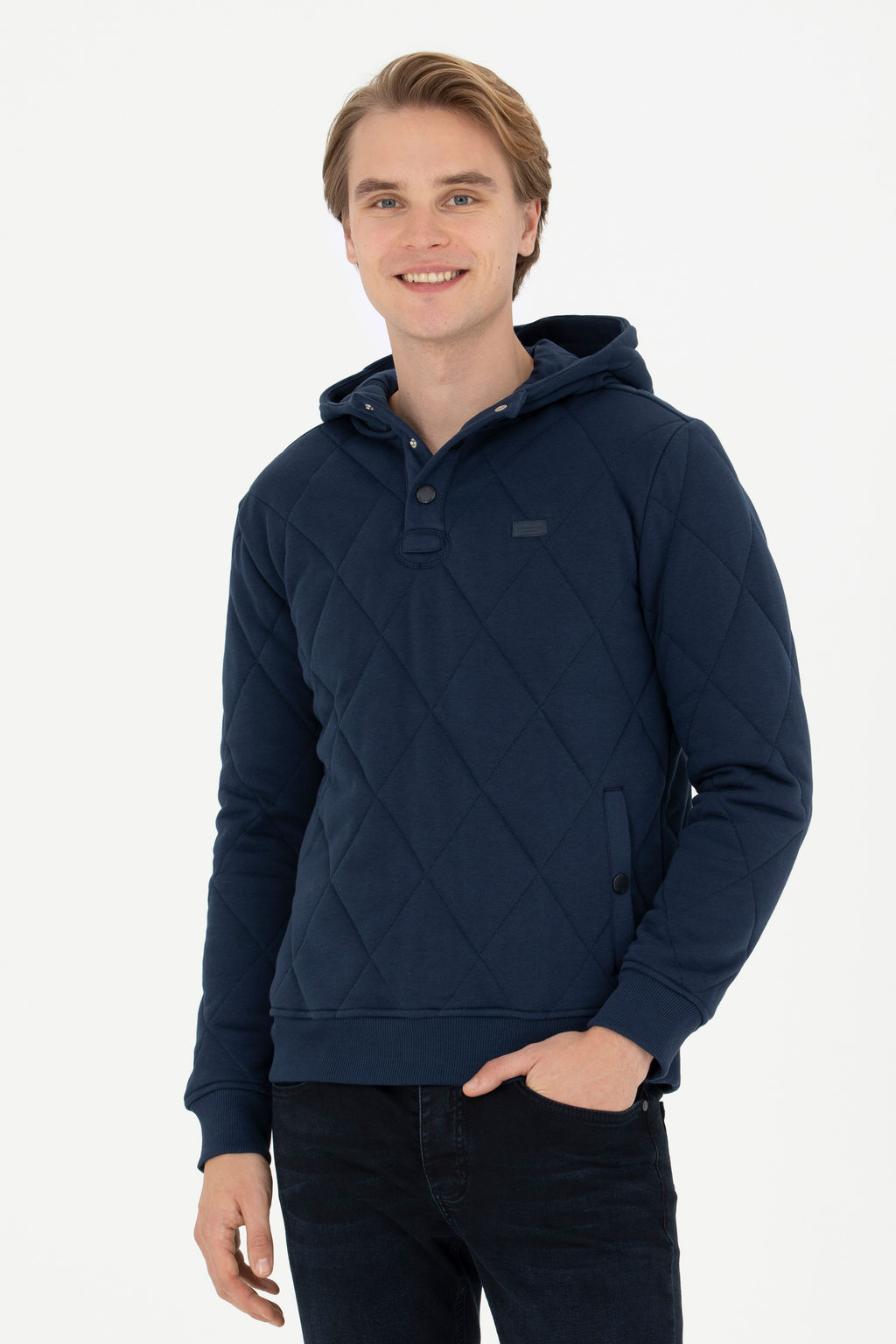 Мужской темно-синий свитшот - U.s. polo assn фото 8