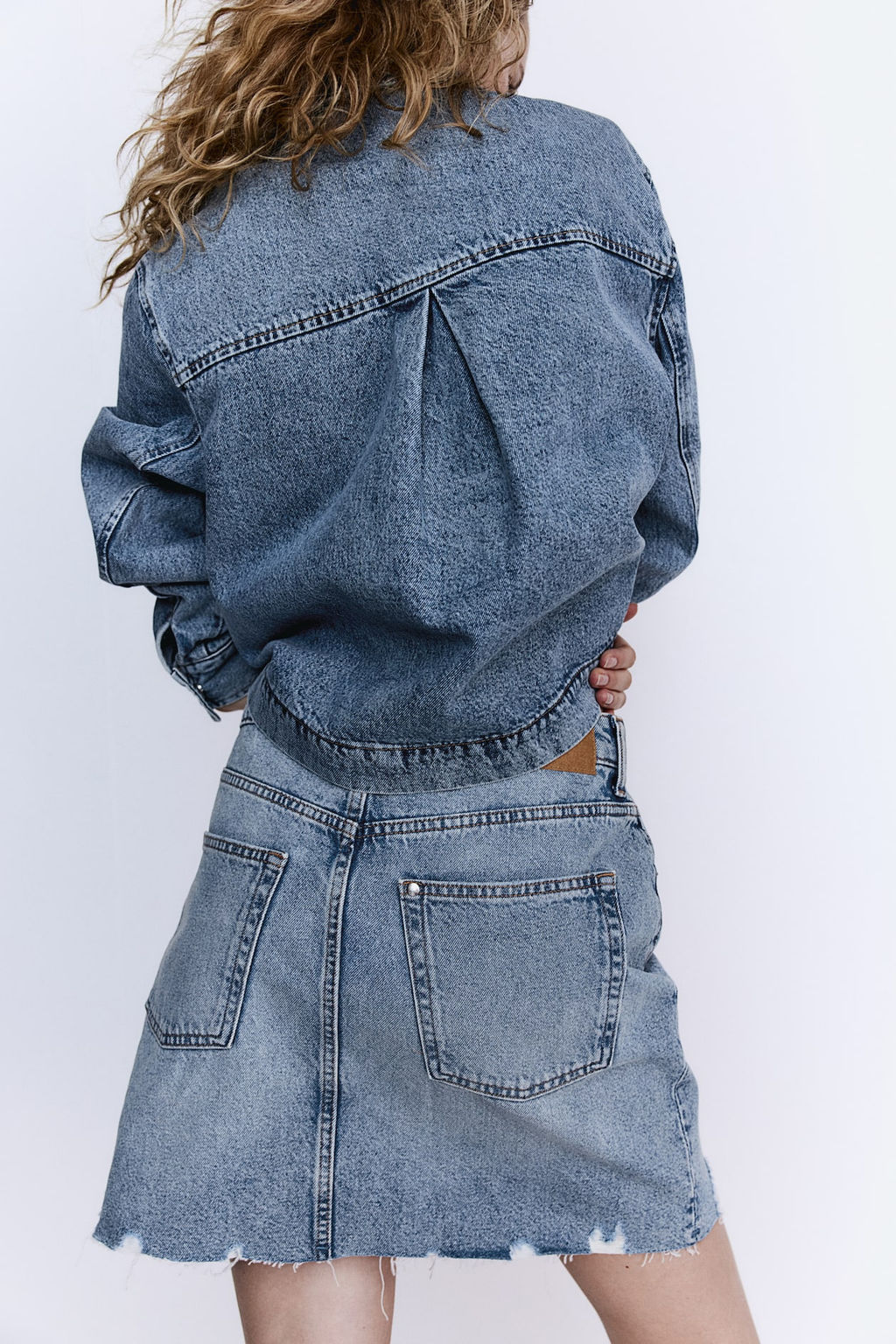 Falda denim con cintura cruzada - H&m фото 3