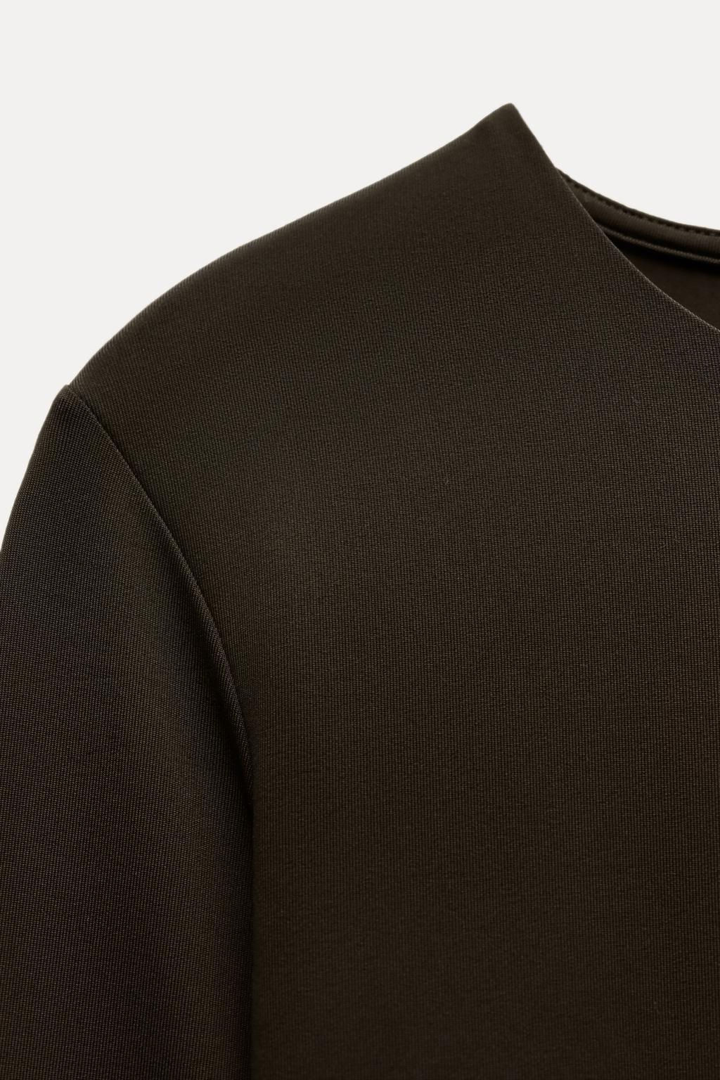 LONG SLEEVE POLYAMIDE BODYSUIT - Zara фото 30