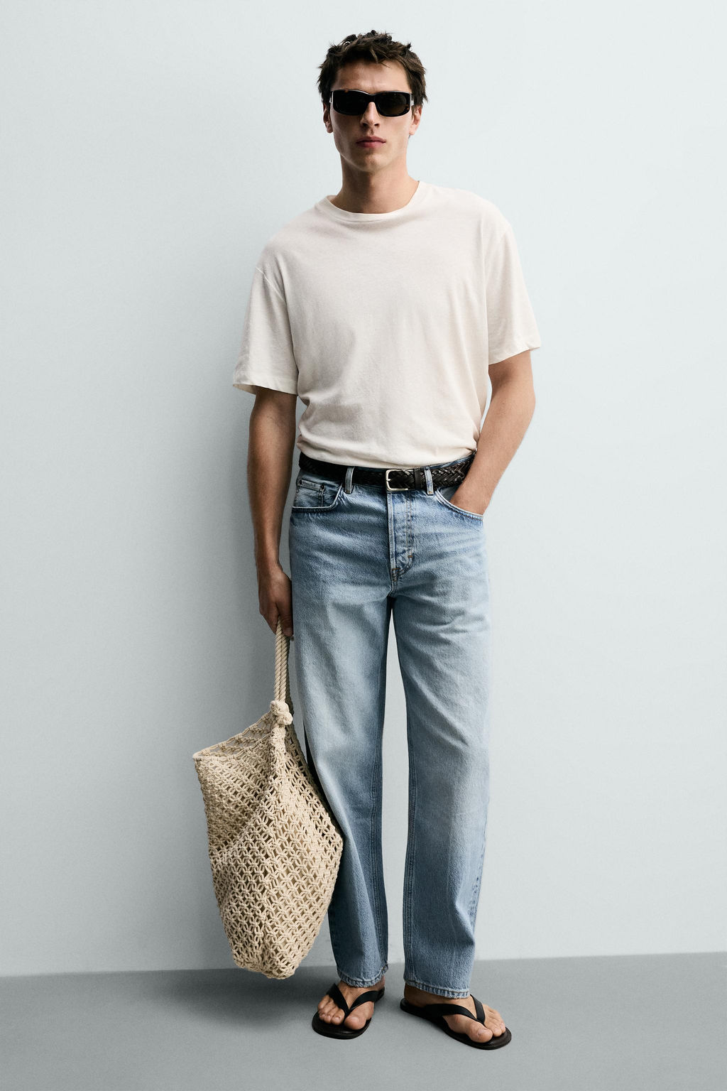 BOLSO DE HOMBRO MACRAM? / Marr?n Arena - Zara фото 3