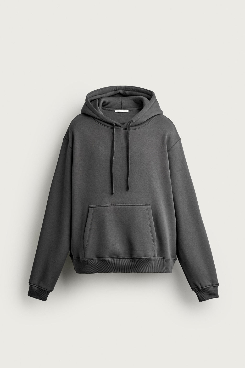 SUDADERA RELAXED FIT CAPUCHA B?SICA / Antracita oscuro - Zara фото 6