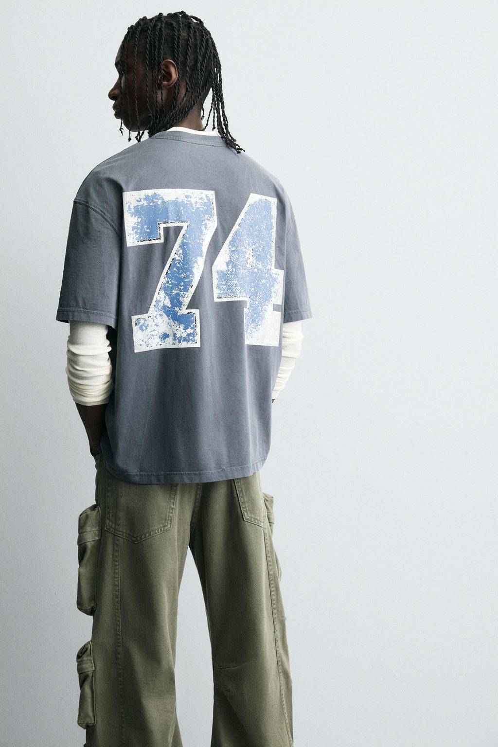 WASHED PRINT T-SHIRT