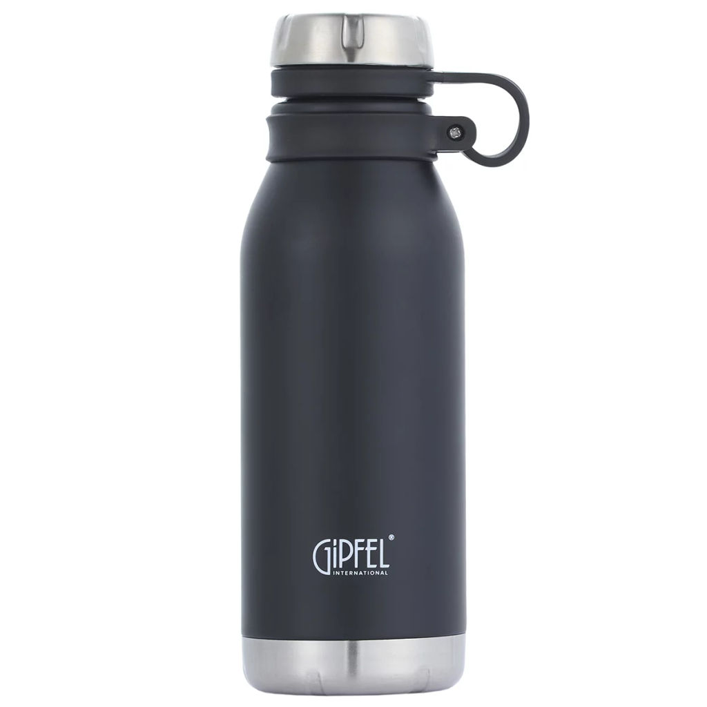 51026 GIPFEL Термос вакуумный DUBLIN 500 мл. Материал: нерж. сталь 304, пластик. Цвет: черный.  фото 3