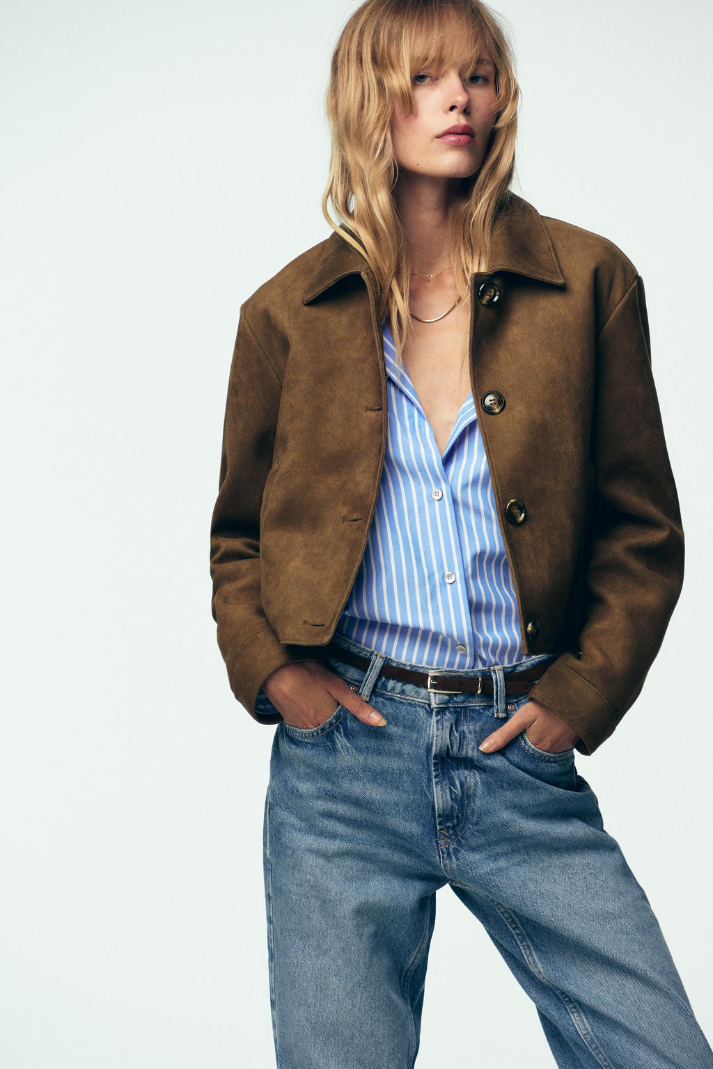 FAUX SUEDE JACKET - Zara фото 2