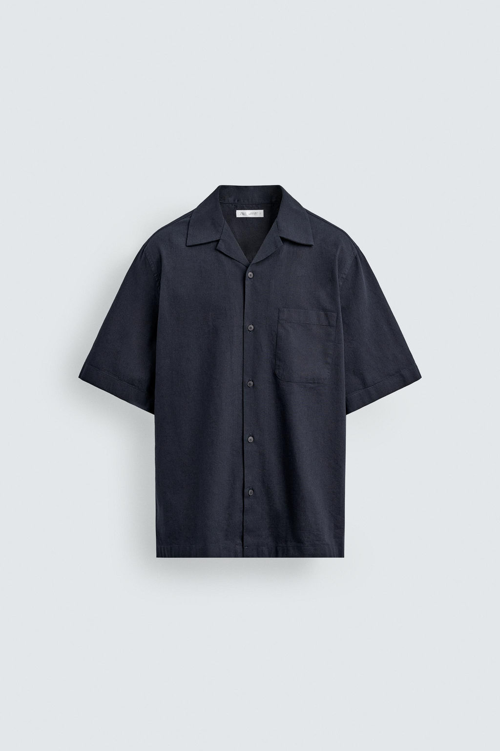 CAMISA RELAXED FIT BOLSILLO / Azul / Marino - Zara фото 7