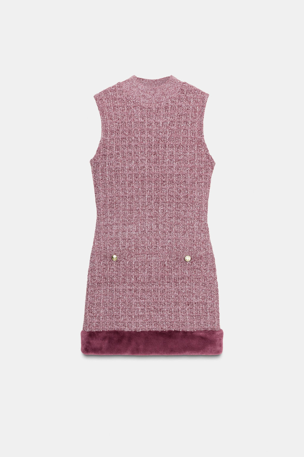 TEXTURED SHEEPSKIN DRESS - Zara фото 5