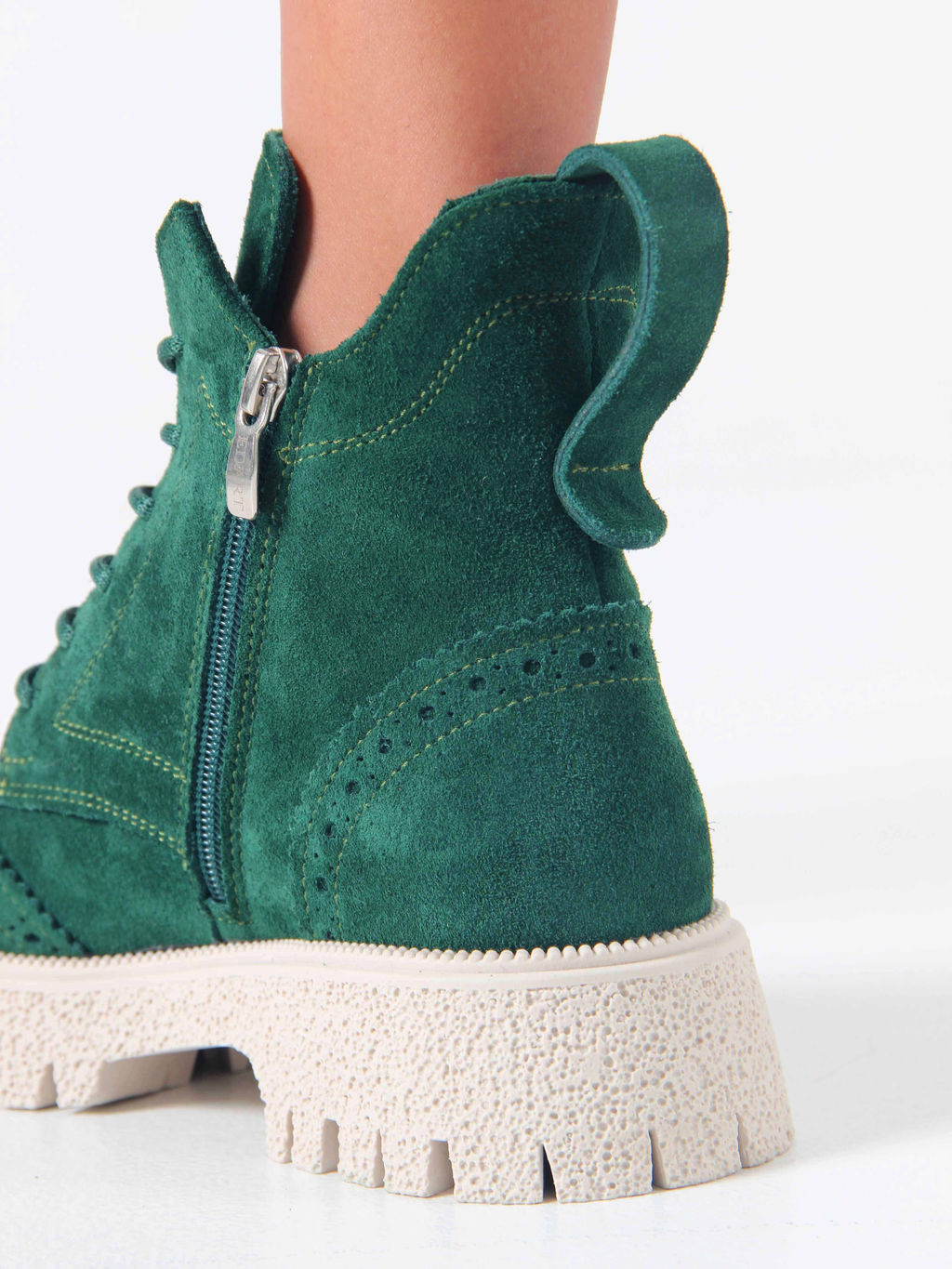 Ботинки EDART 338.1541 be. Зеленый замша/байка - Ed'art фото 15