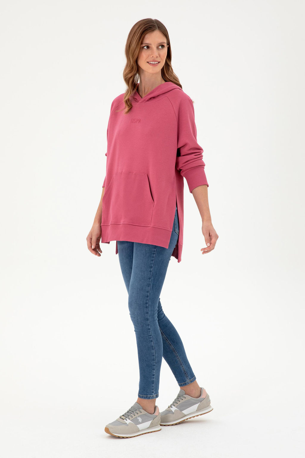 Женский розовый свитшот Неожиданная скидка в корзине - U.s. polo assn фото 11