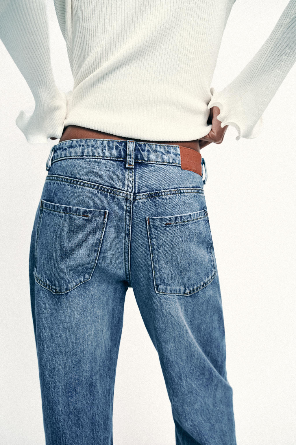 JEANS Z1975 STRAIGHT HIGH WAIST LONG LENGTH - Zara фото 44