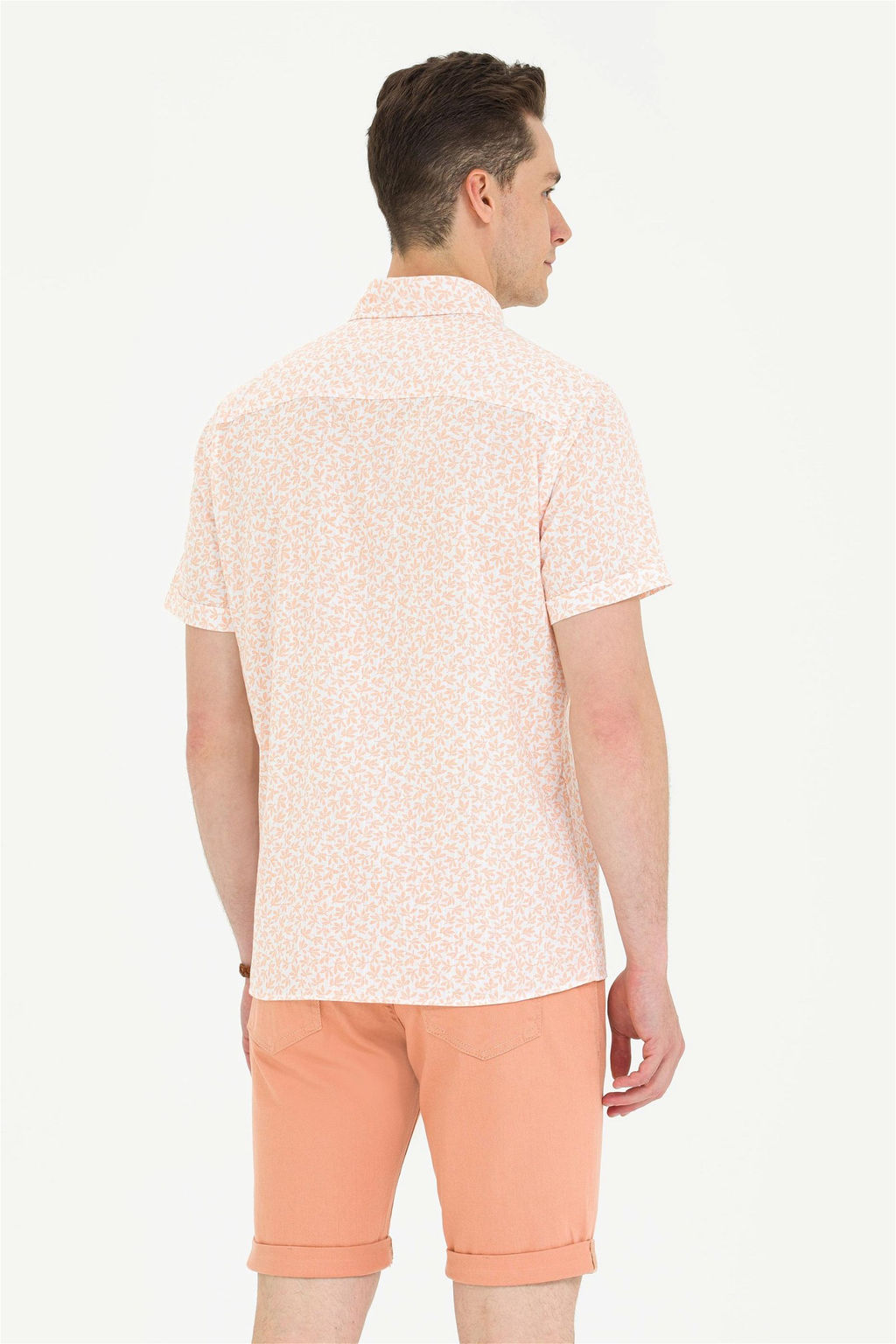 U. S. Polo Assn Мужская желтая рубашка с коротким рукавом - U.s. polo assn фото 12