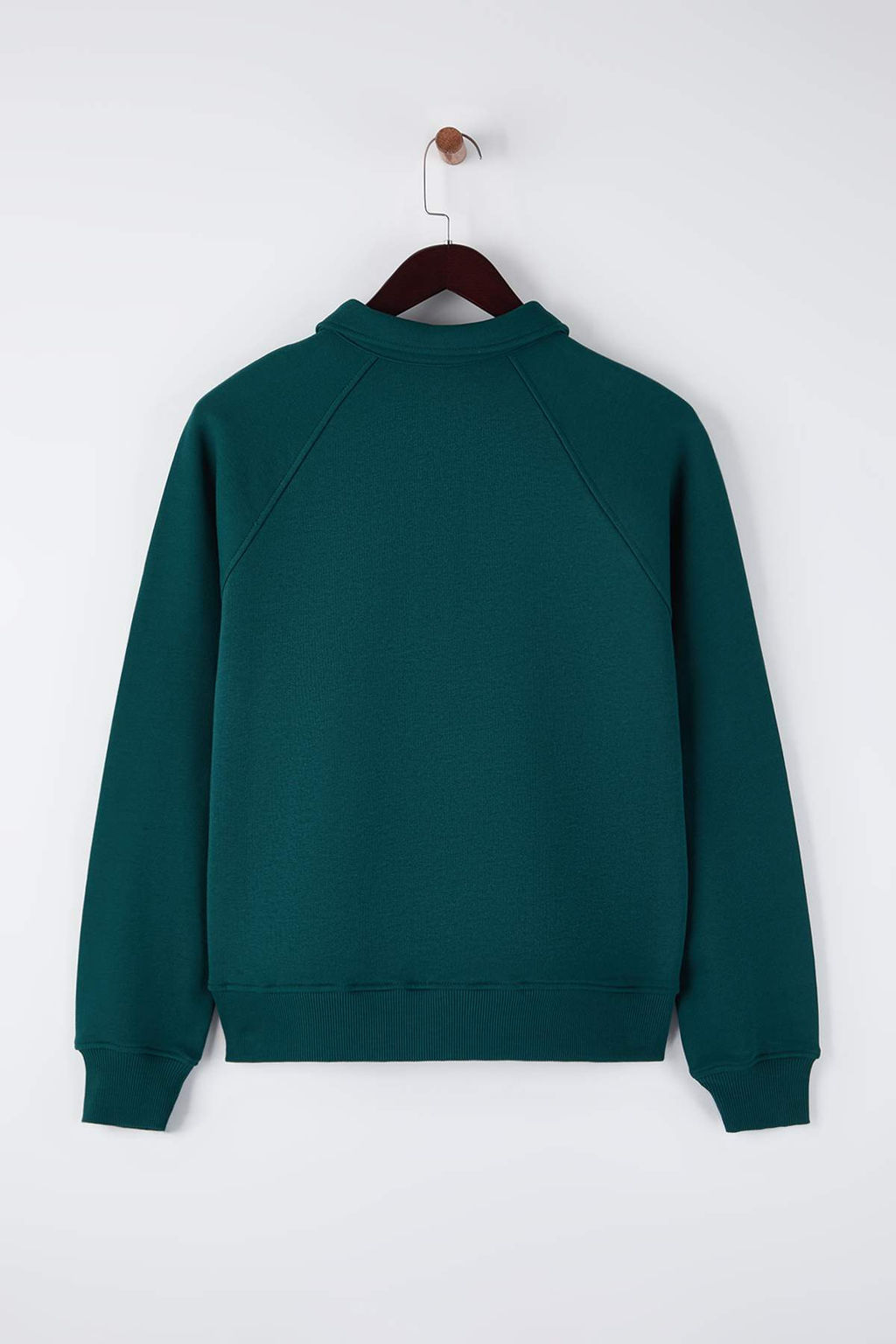 Petrol Premium Patl? Regular/Normal Kal?p Kal?n Ici Polarl? Orme Sweatshirt TWOAW26SW00208 - Trendyolmilla фото 6