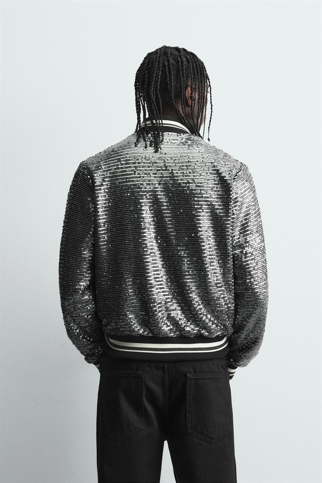 SEQUIN BOMBER JACKET - Zara фото 3