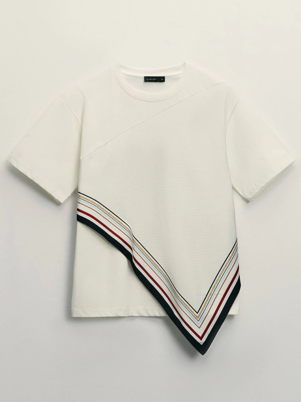 Футболка из хлопка с декоративной деталью / Zarina  фото 8