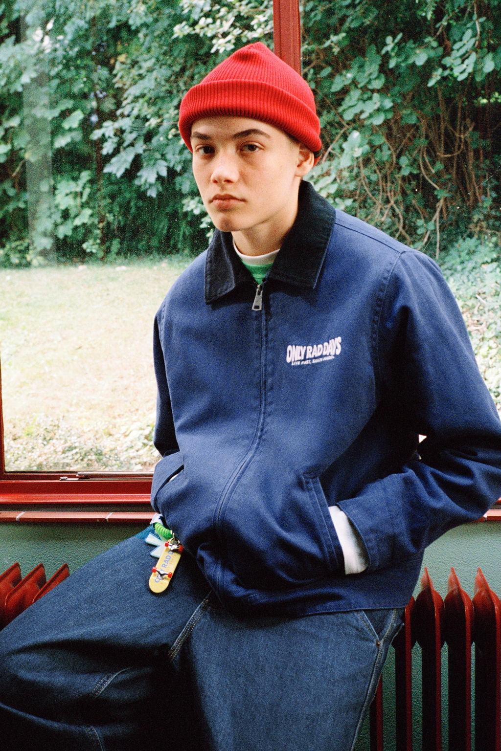 EMBROIDERED TEXT JACKET