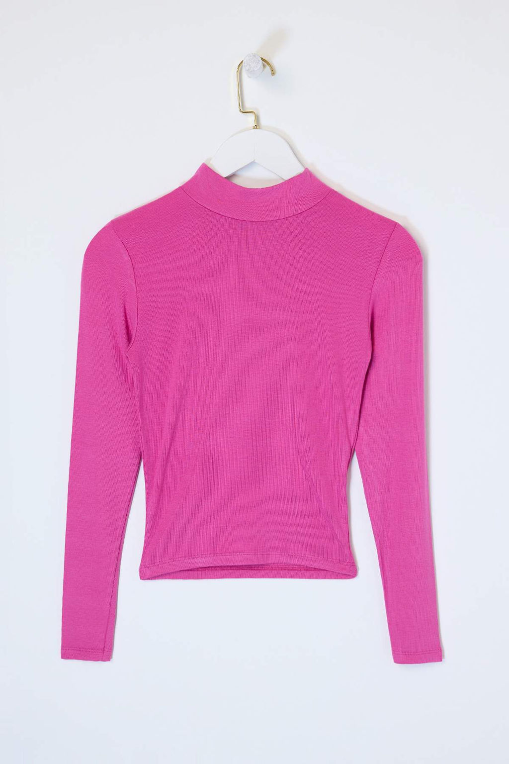 Fusya Duz Fitted Asimetrik Yaka Dusuk Kol Kolsuz Aksesuar Detayl? Esnek Orme Bluz TWOSS26BZ00352