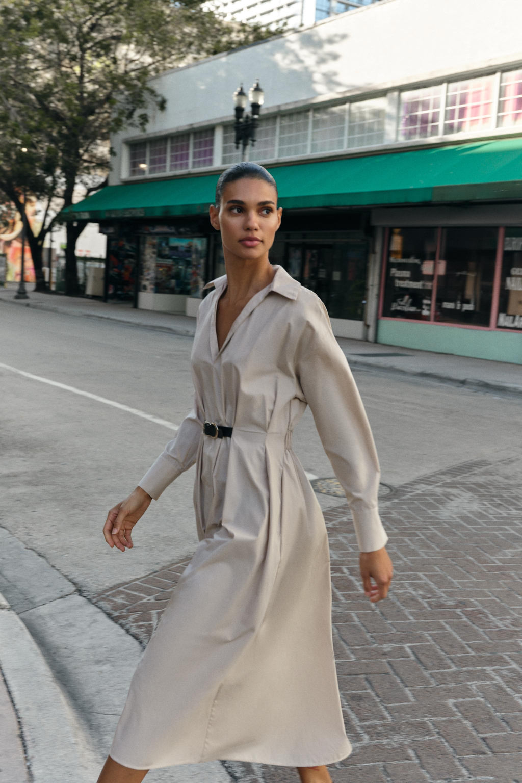MIDI DRESS WITH BELT - Zara фото 13