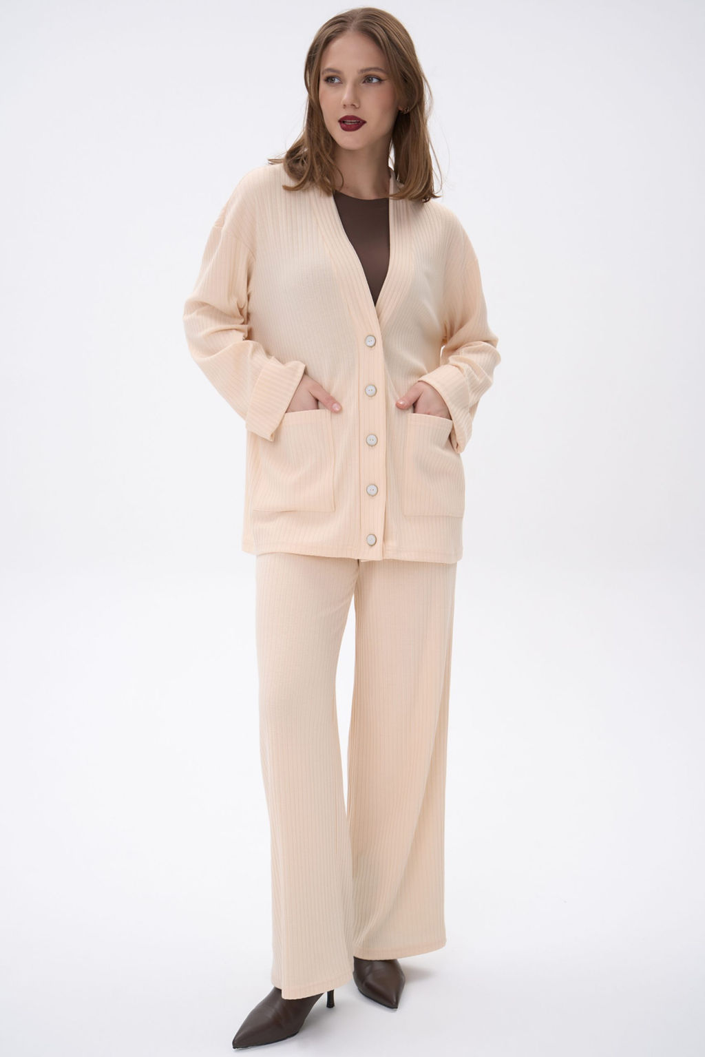 Кардиган Эмили (бежевый) - Эльза фото 12