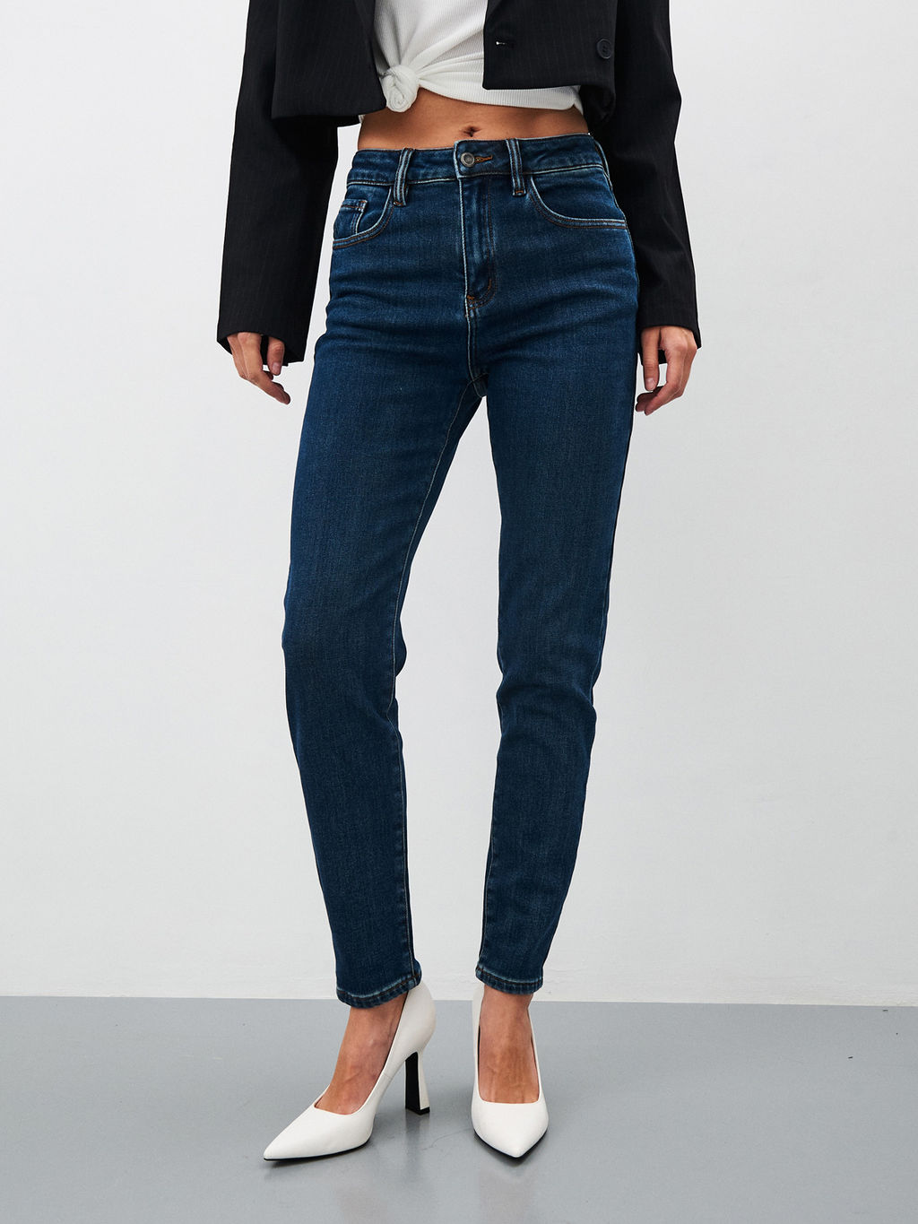 Утепленные Женские Джинсы Мом Ут. Начёс - Mossmore фото 13