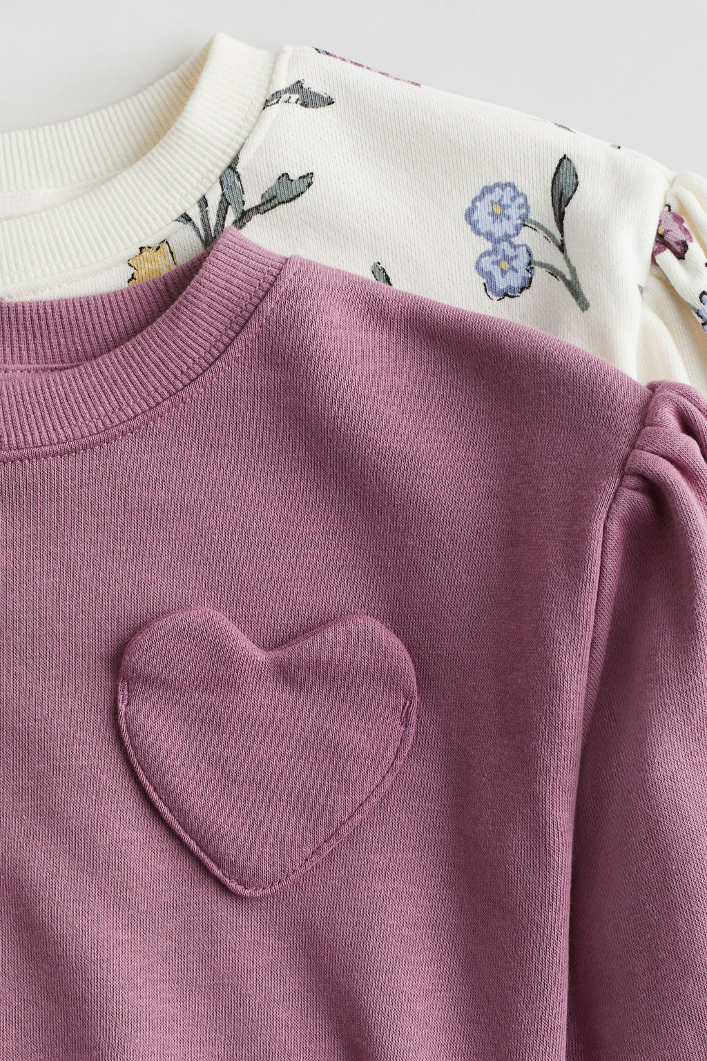 Pack de 2 sudaderas con mangas abullonadas - H&m фото 2