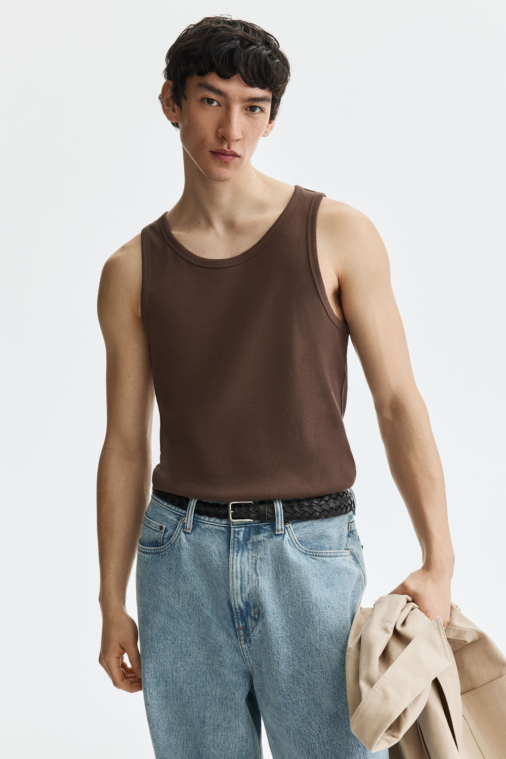 Camiseta sin mangas en canal? Slim Fit - H&m фото 6