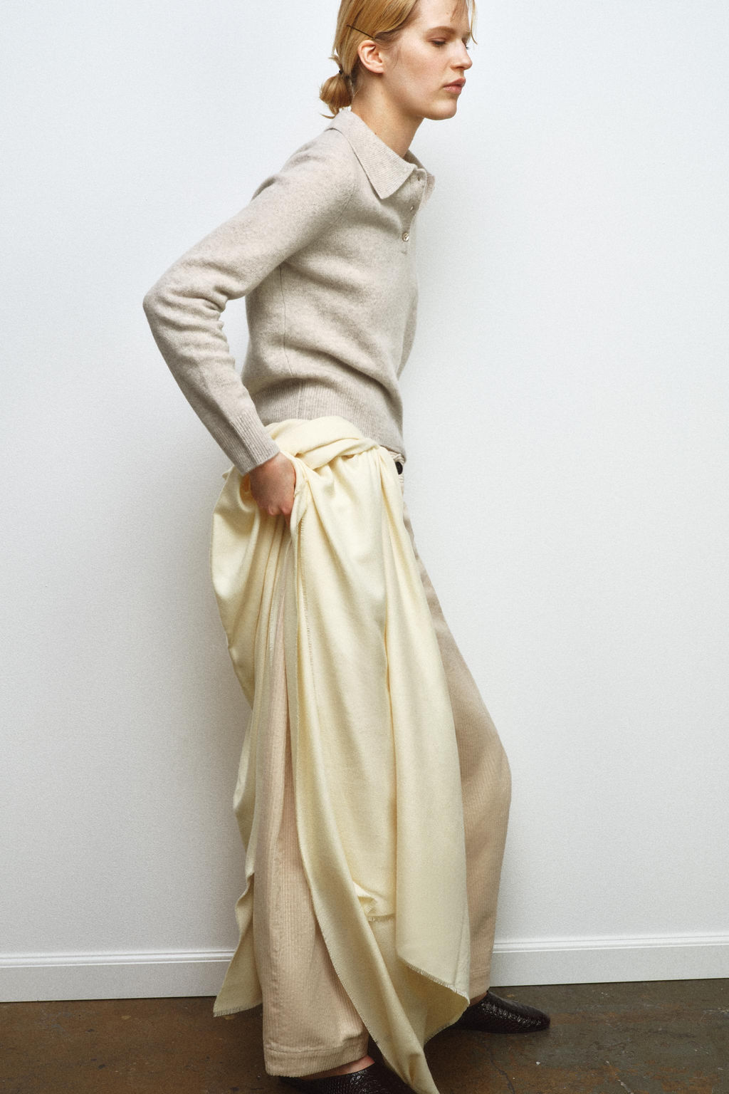 PLAIN 100% WOOL POLO SHIRT - Zara фото 9