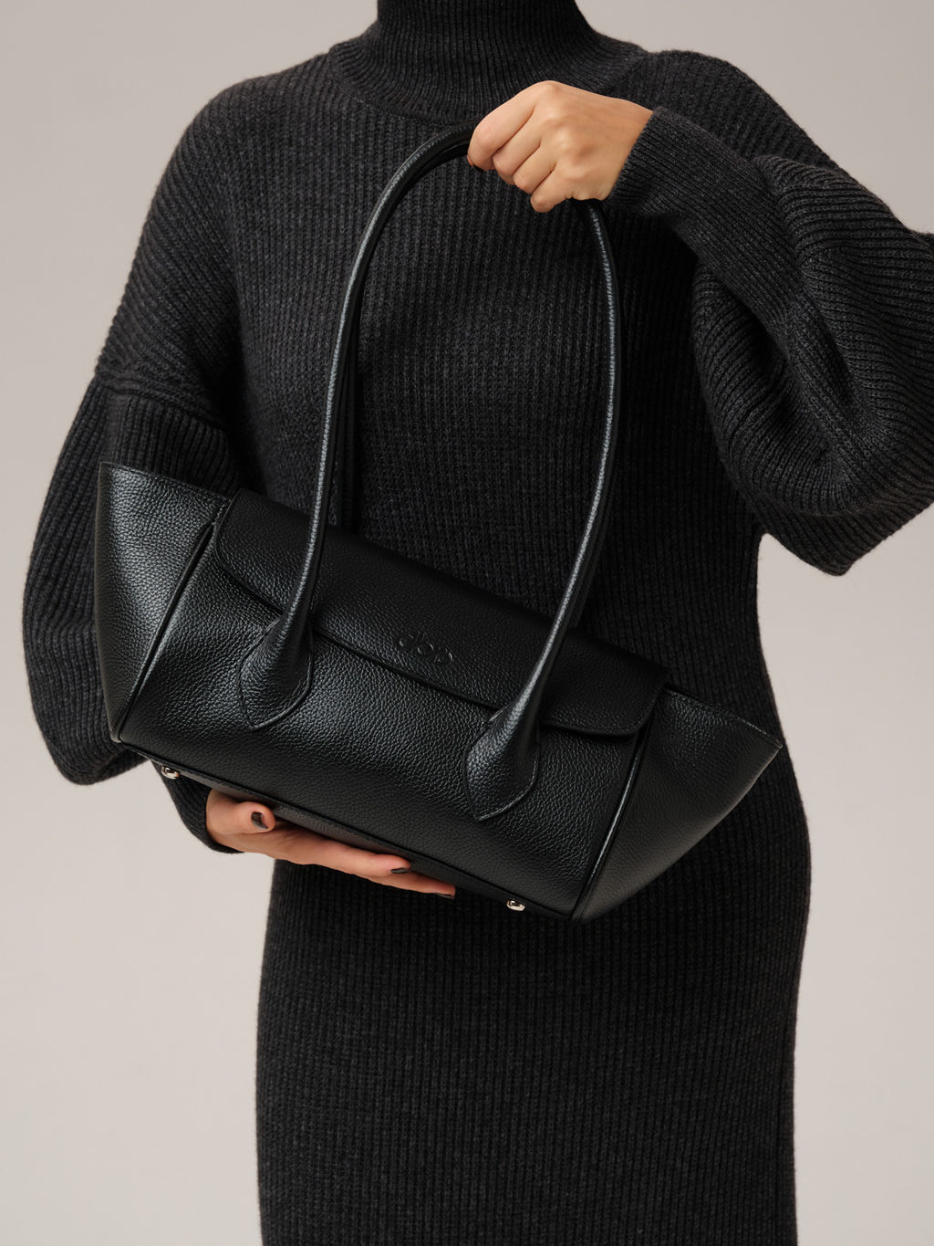 Кожаная сумка Viki DBR 31341 черный  фото 4