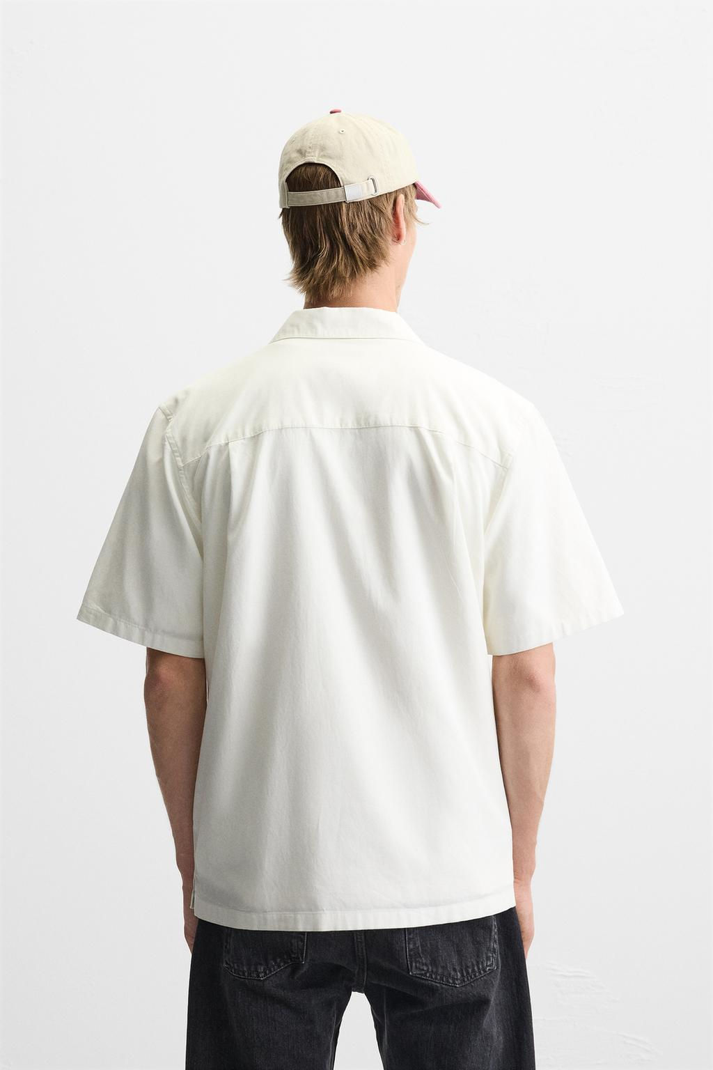 LYOCELL - COTTON SHIRT - Zara фото 3
