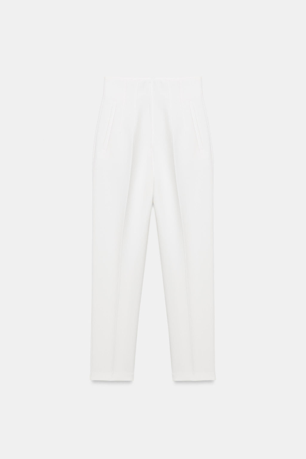PANTAL?N TIRO ALTO / Blanco - Zara фото 8