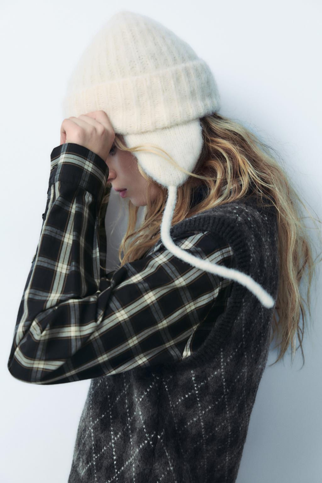ALPACA BEANIE WITH EARMUFFS - Zara фото 2