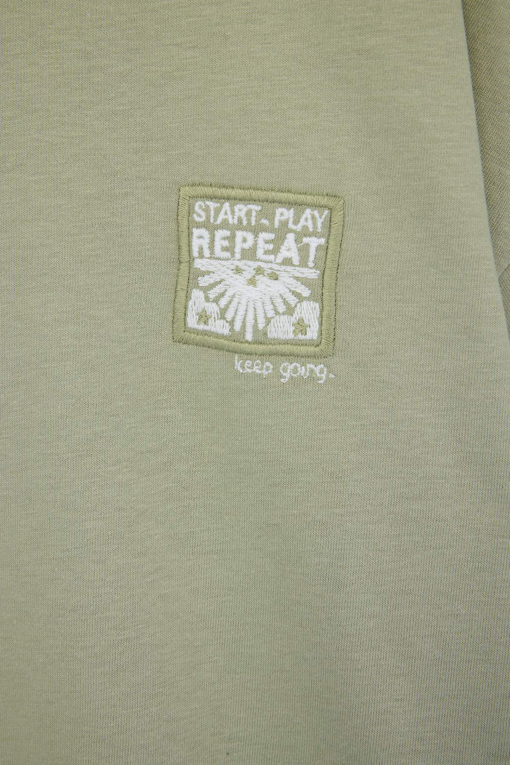 Ekru Oversize/Genis Kesim Nak?sl? %100 Pamuk T-shirt TMNSS26TS00024 - Trendyolmilla фото 9